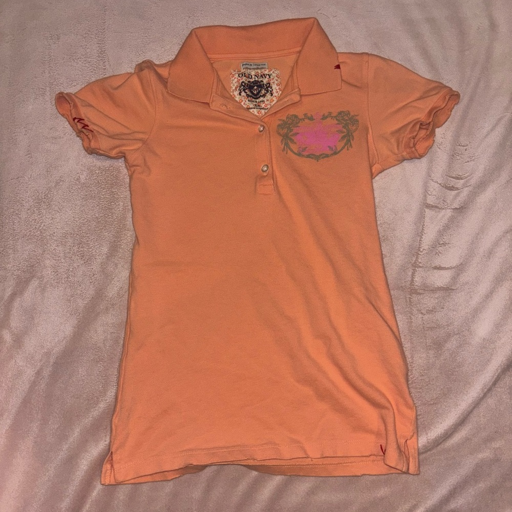 vintage y2k woman’s old navy polo style shirt size xs